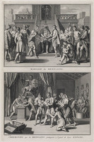 KG 11881
<br/>
Afgoderij: Mexico, huwelijk & geboorte ceremonie
<br/>
<em>Picart, Bernard (1673-1733)</em>
